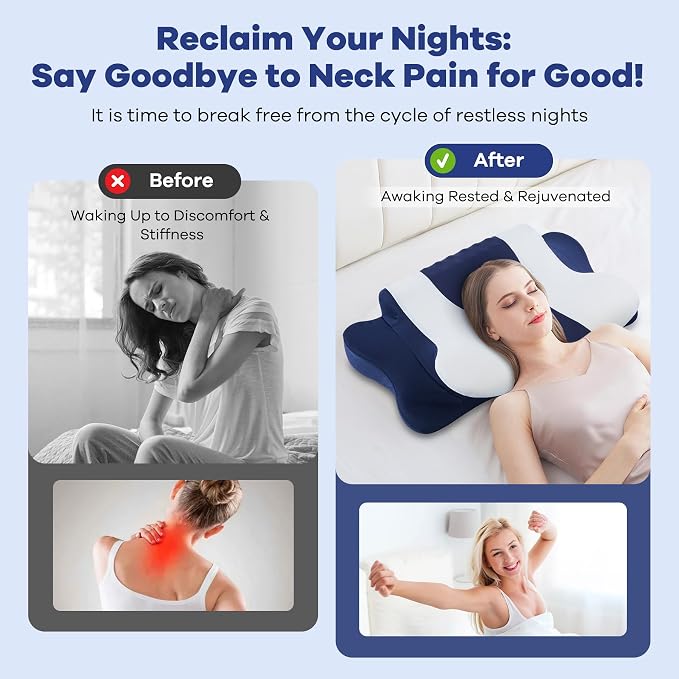 Cervical Neck Pillow for Pain Relief, Cervical Pillow - Image 4