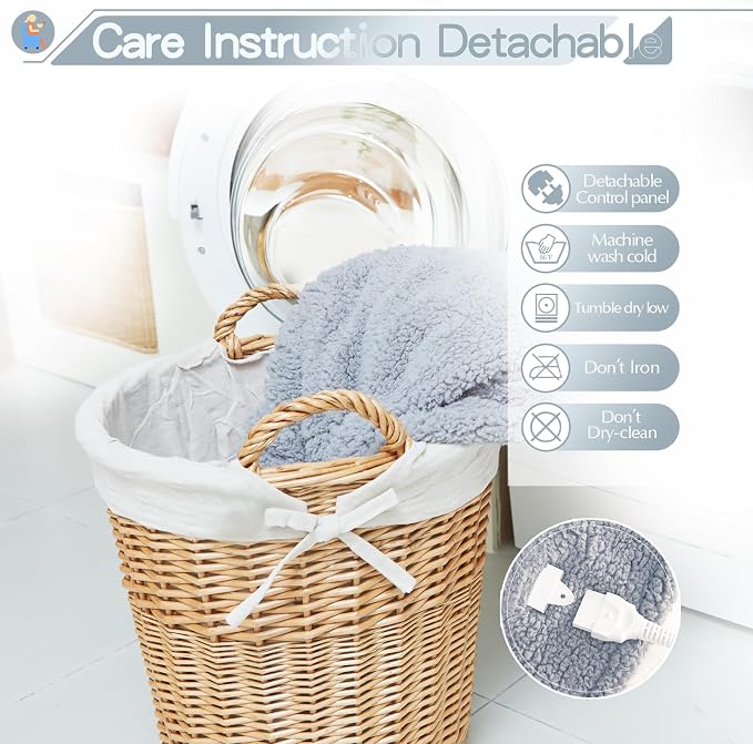 SNUGSUN Heated Twin Blanket Double Sided Sherpa, Soft Heating Electric Blanket - Image 4