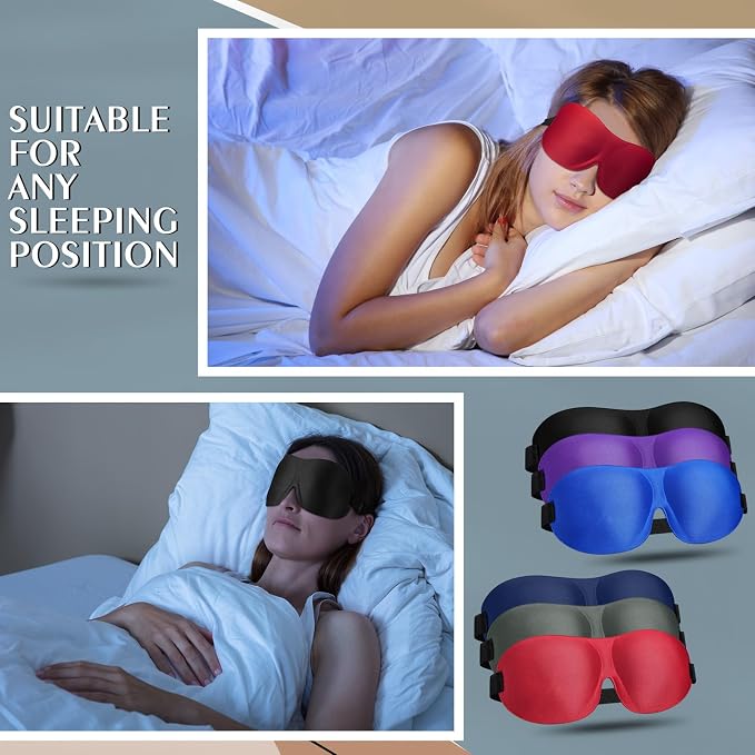 Bonuci 12 Pack Sleep Mask Blackout 3D Eye Mask - Image 7