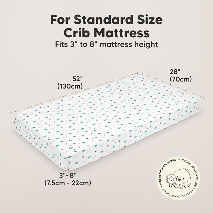 KeaBabies 2-Pack Organic Crib Sheets - Image 2