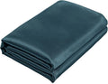 Homiest Deep Sea Blue Satin Flat Sheet by Homiest