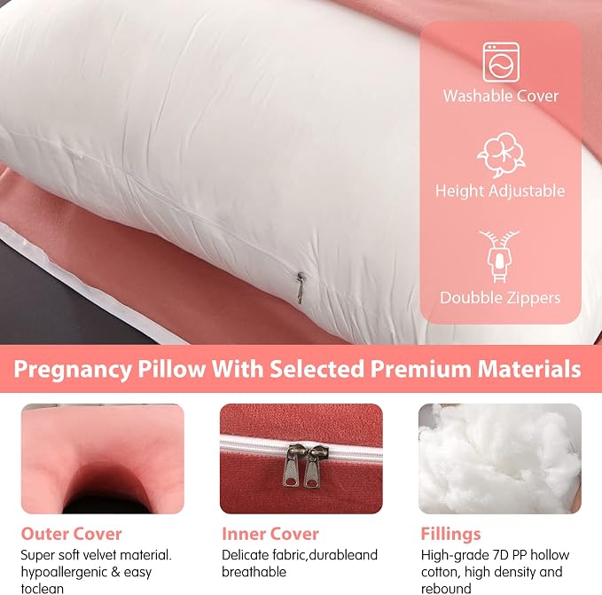 U-Shaped Full Body Pregnancy Pillow - Image 4