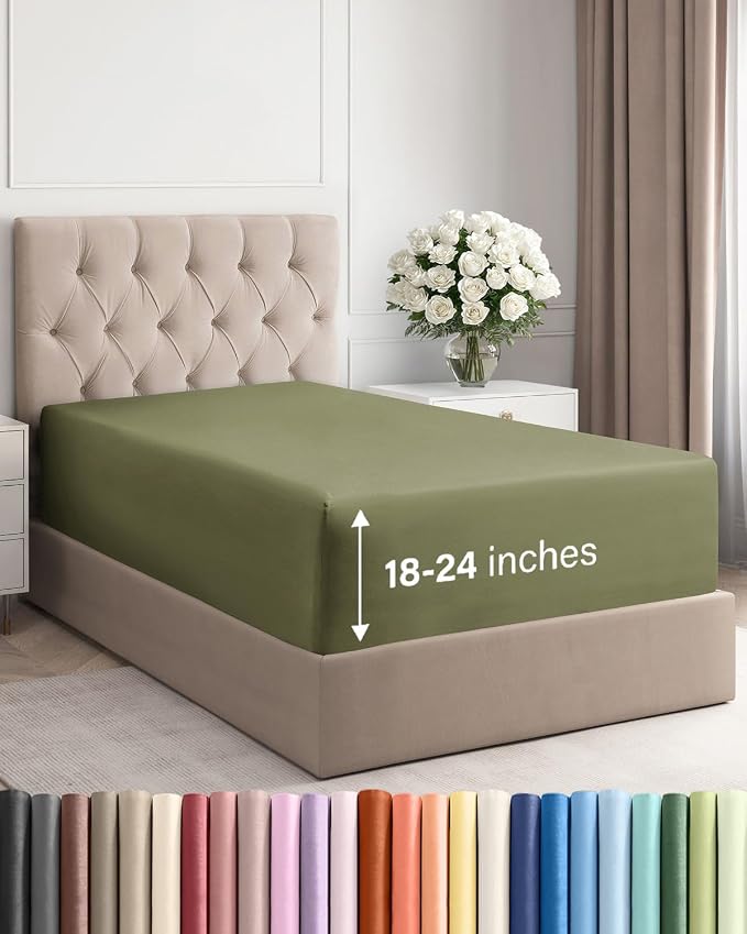 Extra Deep Twin XL Fitted Sheet by CGKUnlimited
