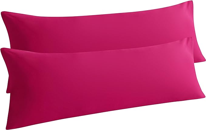 NTBAY Body Pillowcase Set of 2, 20x54 inches, Fade Resistant, Microfiber by NTBAY