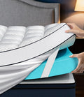 Dual Layer 4 Inch Memory Foam Mattress Topper Twin Size, CertiPUR-US Mattress by Panyu