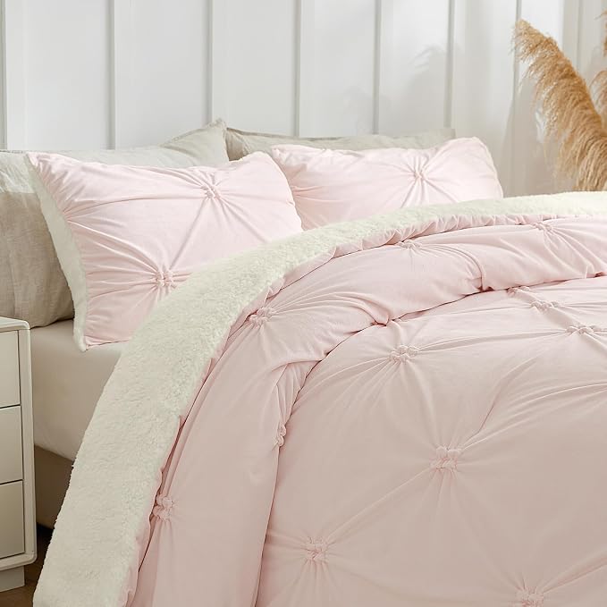 BEDELITE Pintuck Fluffy King Size Comforter Set - Image 2