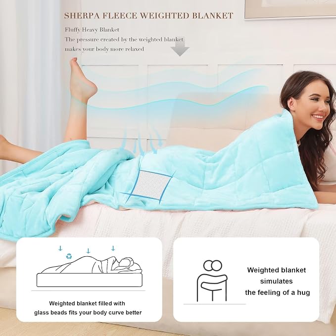Alomidds Weighted Blanket for Adults, 12lb Twin Size Weighted Blankets - Image 3