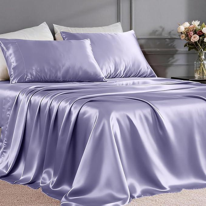 FreshCulture Satin Sheets King Size by FreshCulture