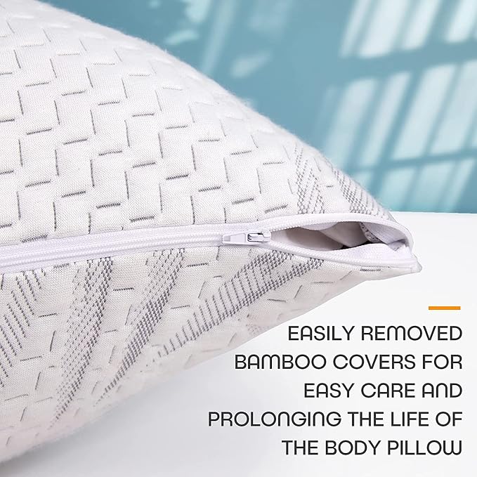 WhatsBedding Memory Foam Body Pillow - Image 3