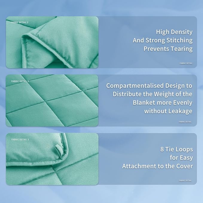 Topcee Weighted Blanket for Adults Queen Size Soft Cooling Heavy Blanket - Image 5