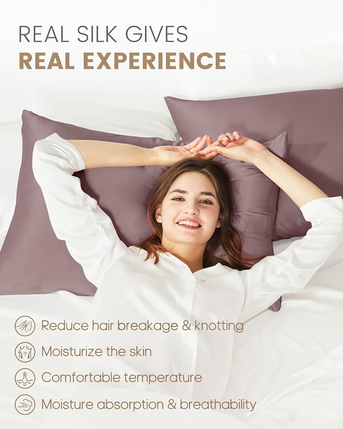 THXSILK Natural 100% Mulberry Silk Pillowcase - Image 3