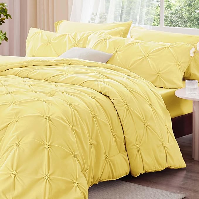 BEDELITE Light Yellow Twin Comforter Set - Image 2