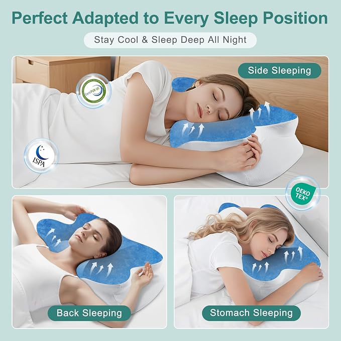 DONAMA Cervical Neck Pillow- Ergonomic Pillows - Image 7