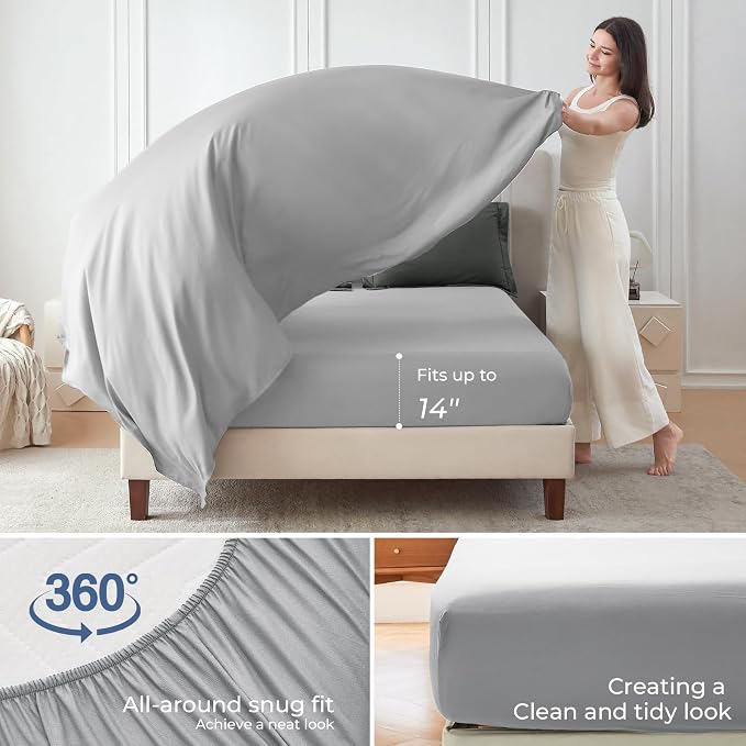 Sasttie King Size Comforter Set, 7 Pieces Bed in a Bag King, Complete Bedding - Image 4