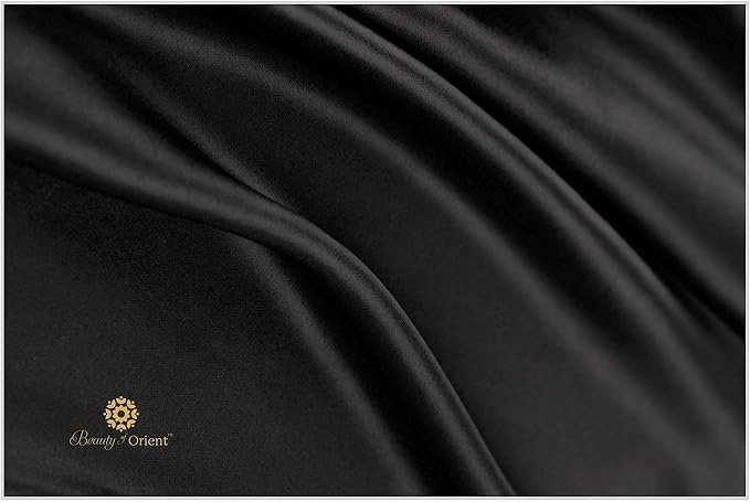 19 Momme Premium Mulberry Black Silk Pillowcase - Image 6