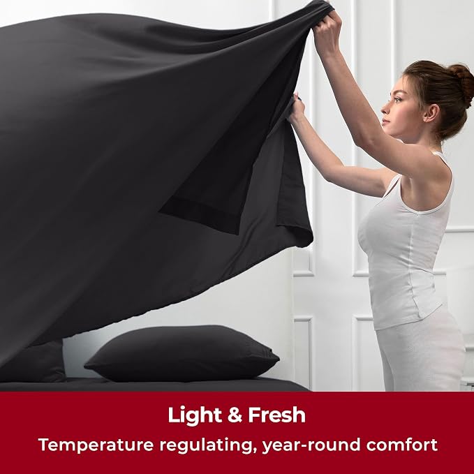 Mellanni Split King Sheets Set - Image 4