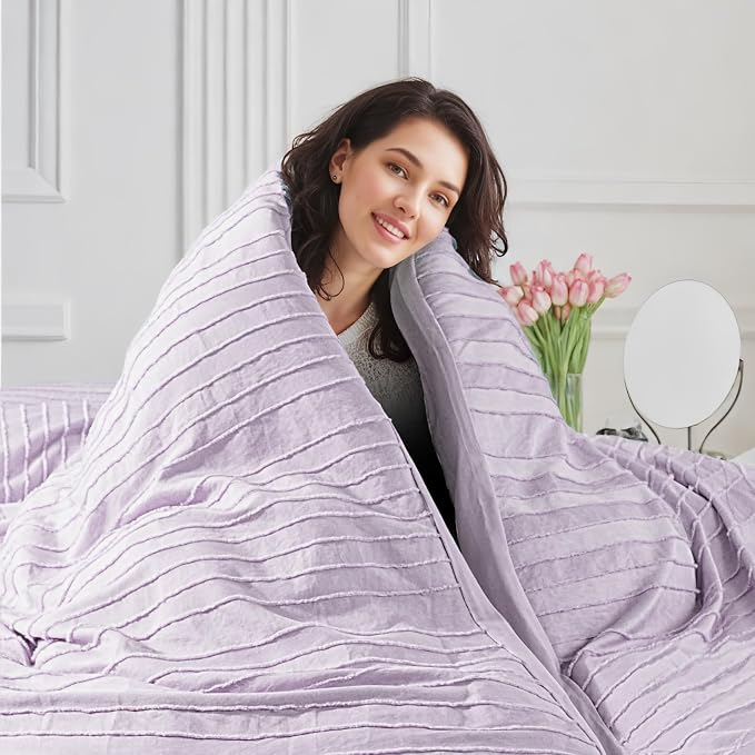 NEXHOME PRO Duvet Cover King, 3 Pieces Boho Tufted Duvet Cover Set, Soft and - Image 5