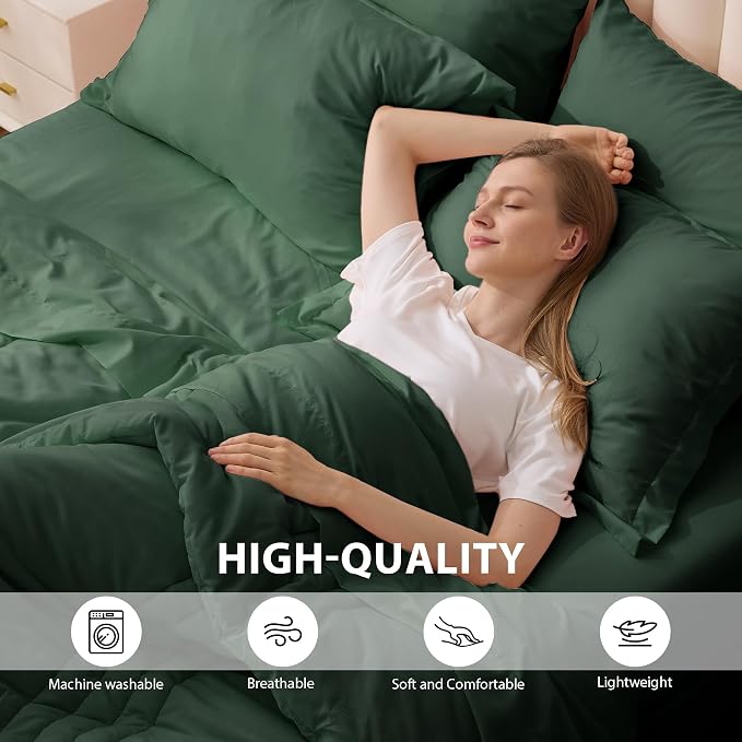 Full Comforter Set Emerald Green - Image 4