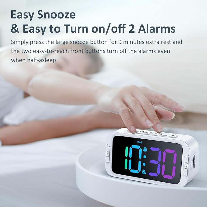 Odokee Dual Colorful Alarm Clock - Image 7