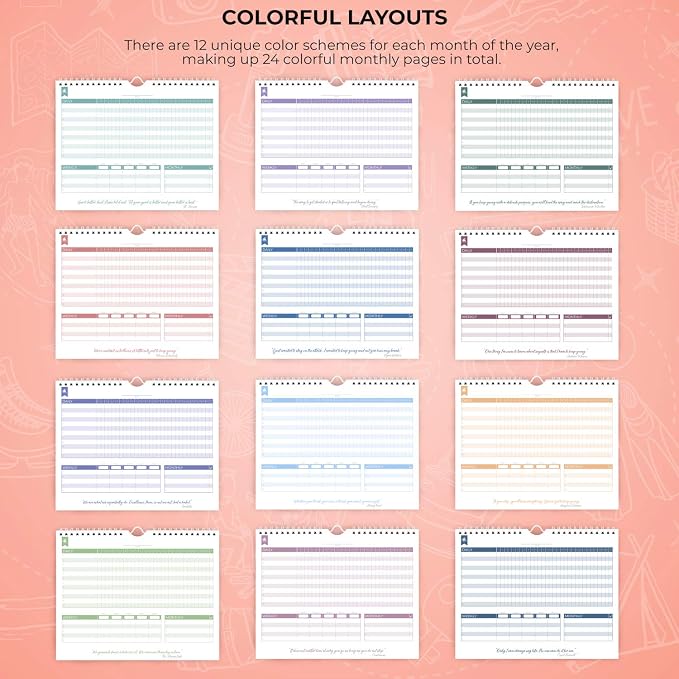 Clever Fox Habit Tracker Calendar – Inspirational Goal Tracker and Habit - Image 6