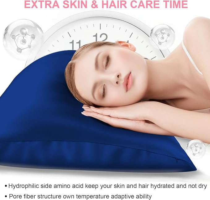 Silk Pillow Cases 2 Pack Standard Size - Image 3