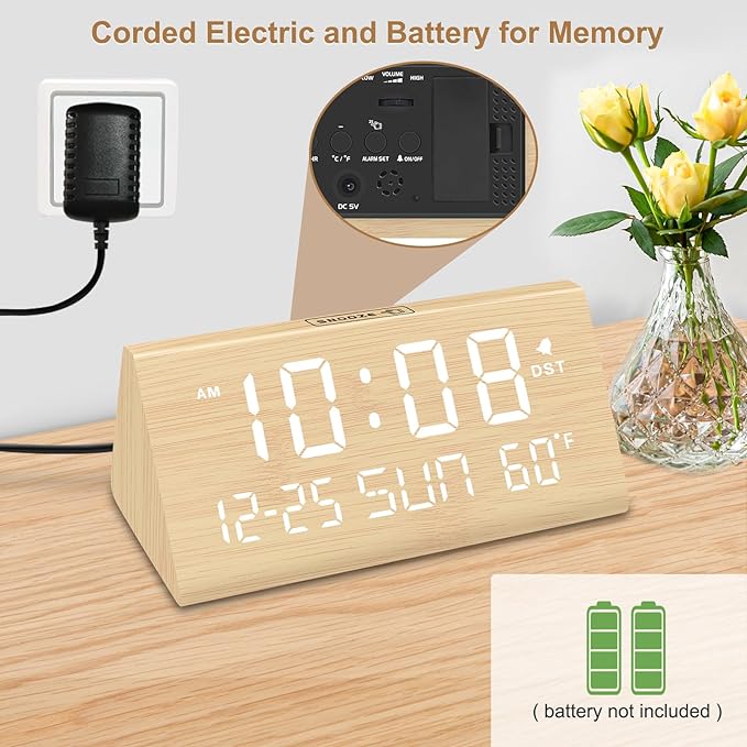 DreamSky Digital Alarm Clocks for Bedrooms - Image 2