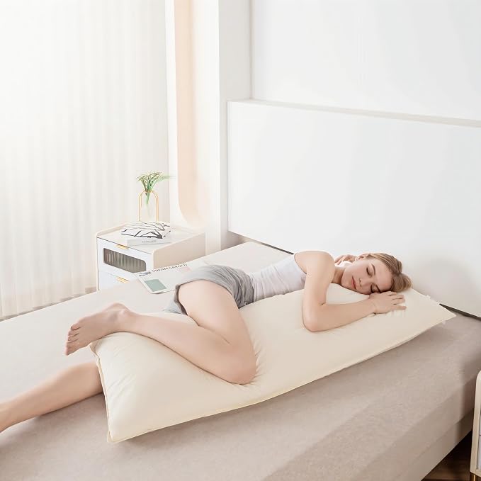 Goose Down Body Pillows for Adults, Large Body Pillow for Side Sleeper - Image 2