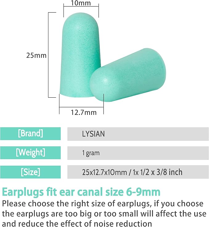 LYSIAN Ultra Soft Foam Earplugs - Image 7