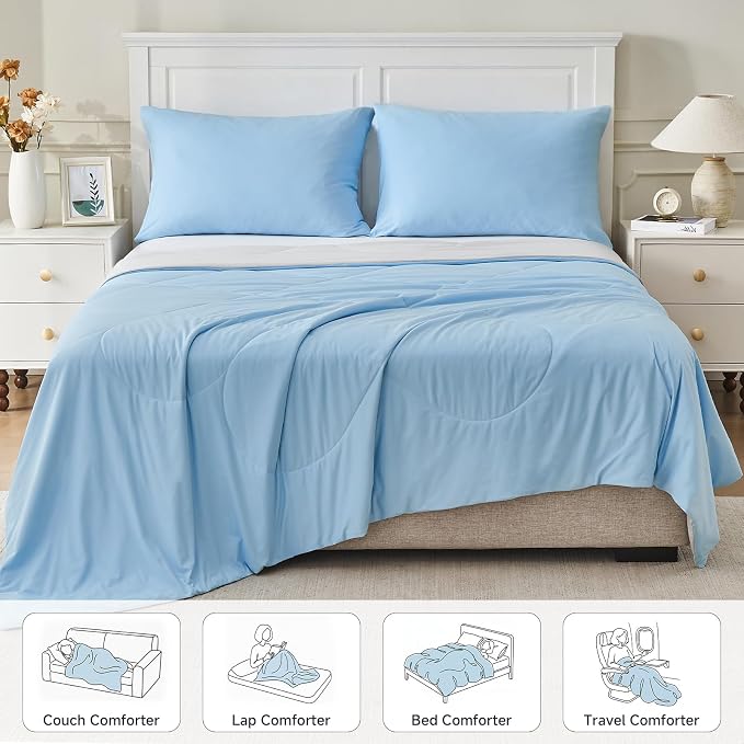 HOMFINE Cooling Comforter Japanese Double-Sided Arc-Chill Cold Tech Fabric - Image 6