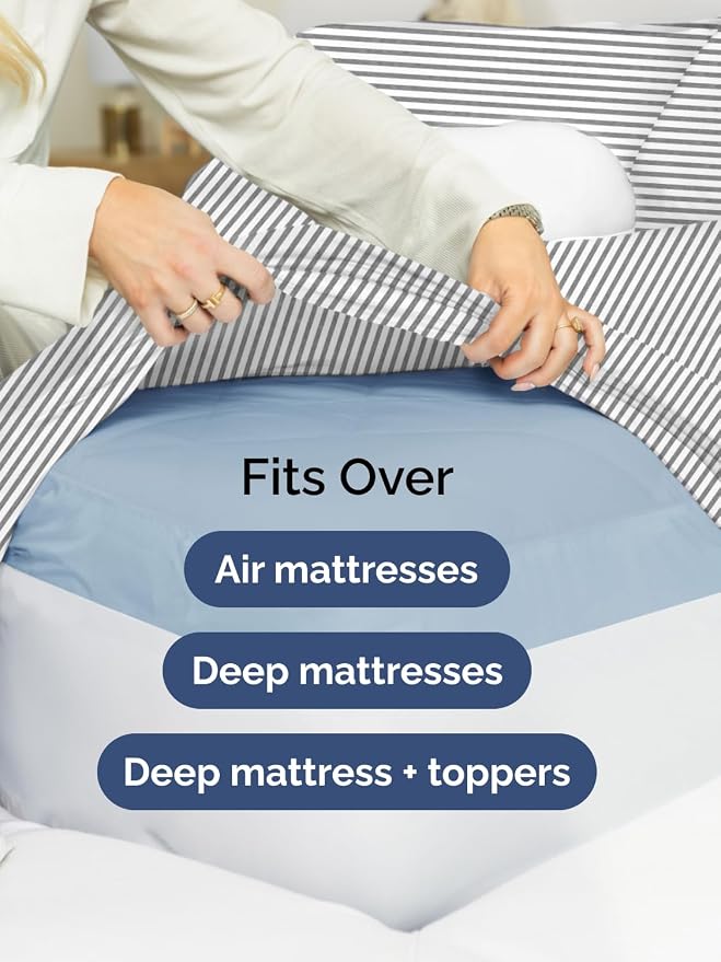 Extra Deep Full Fitted Sheet - Image 6