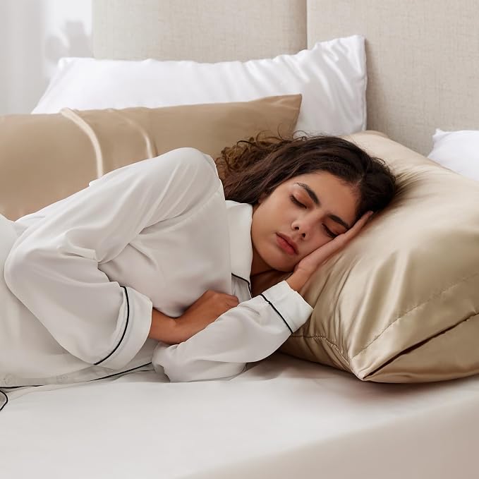 Love's cabin Satin Pillowcase Set of 2 Standard Size 20x26, Cooling Pillow - Image 2