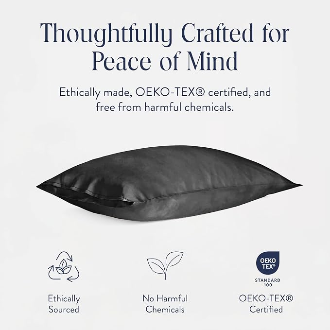 Brooklinen Mulberry Silk Pillowcase – 100% Pure Silk Pillow Case, Soft & Durable - Image 3