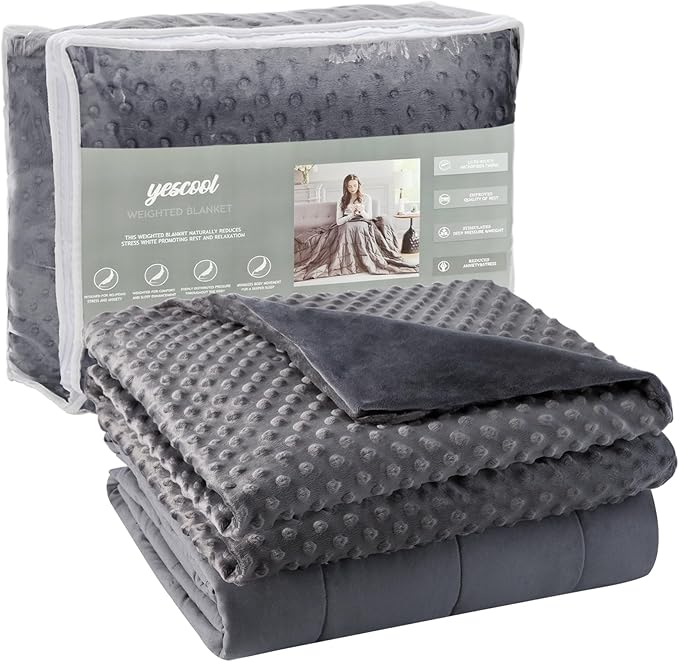 yescool Weighted Blanket with Cover Heavy Blanket by yescool