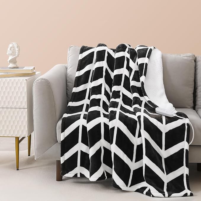 VENTIMI Electric Blanket Heated Throw, Fast Heating Blankets by VENTIMI