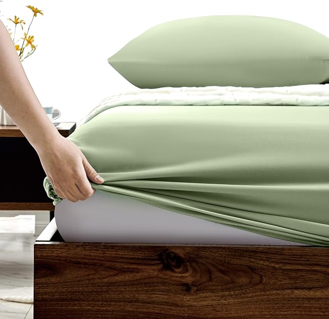 FreshCulture Queen Fitted Sheets, Bulk Pack of 6, Deep Pocket, Soft Microfiber - Image 3