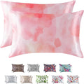MR&HM Satin Pillowcase for Hair and Skin, Silk Satin Pillowcase 2 Pack by MRHM