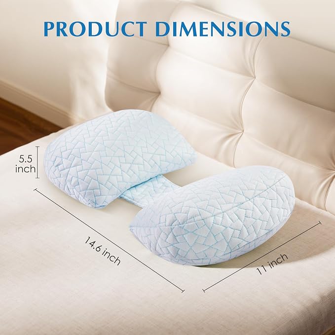 Pregnancy Pillow for Sleeping, Portable Adjustable Maternity Wedge Pillows for - Image 7