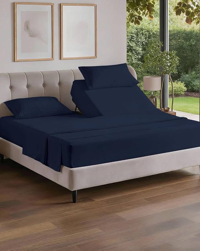 Flex Top Split Head King 4 Piece Sheet Set by CGKUnlimited