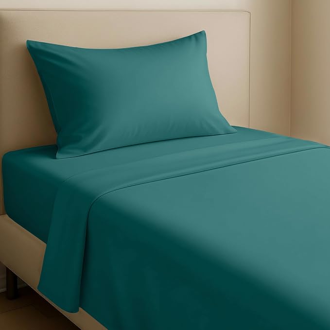 California Design Den Natural 100% Cotton Bed Sheets Twin Size Set by CaliforniaDesignDen