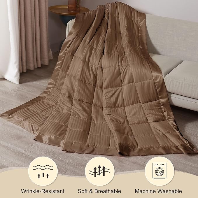 downluxe Weighted Blanket King Size, 18 lb Weighted Blanket - Image 6