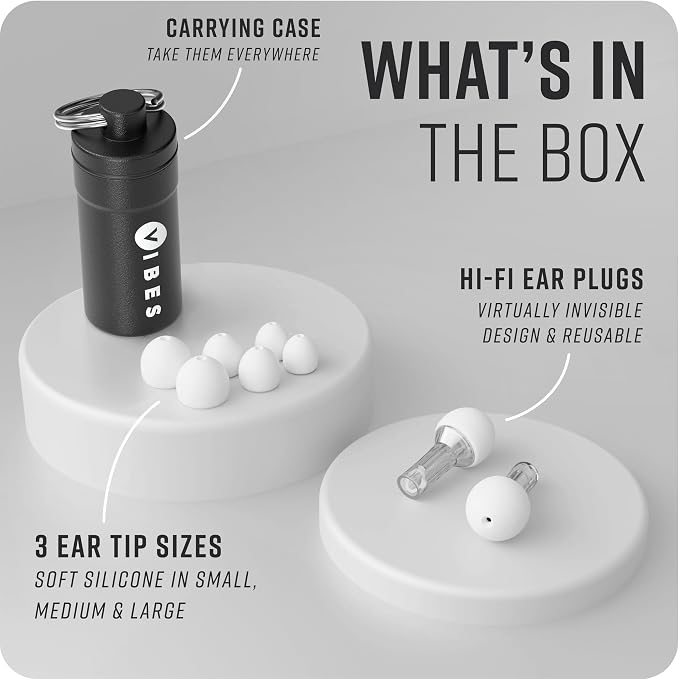 VIBES High Fidelity Concert Ear Plugs – Reusable Noise Reducing Ear Plugs - Image 5