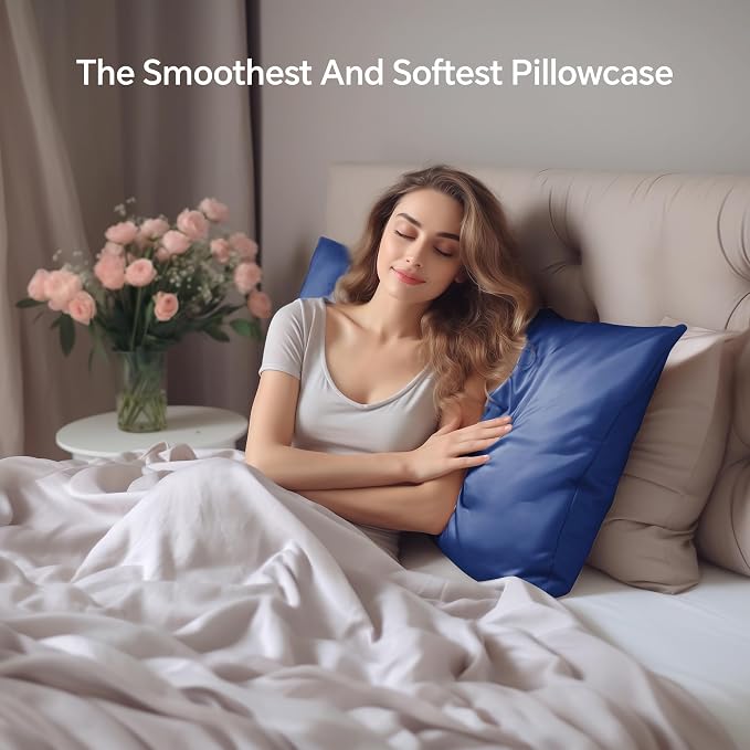 INFIIXSO Silk Pillow Cases 2 Pack Standard Size, Ultra Smooth & Soft Mulberry - Image 3