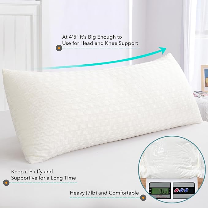 Oubonun Full Body Pillow for Adults, Soft and Fluffy Large Body Pillow for - Image 5