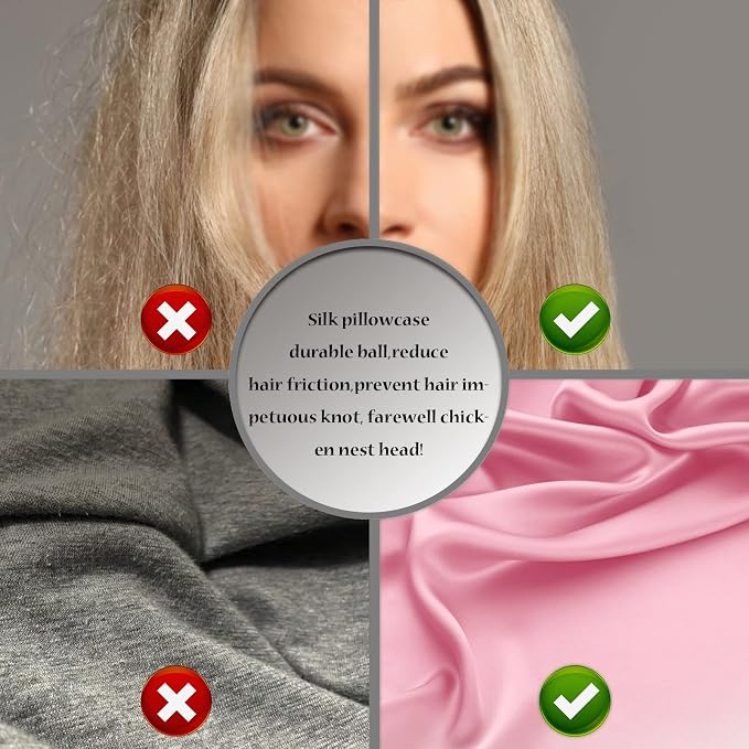 Silk Pillow Cases 2 Pack, Soft Breathable and Sliky Queen Size Pillow Cases Set - Image 5