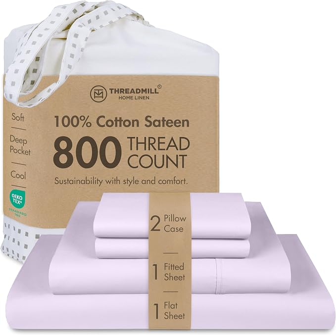 Threadmill Full Size Sheets | 800 Thread Count Bed Sheets by ThreadmillHomeLinen