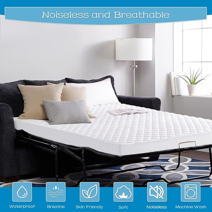 GRT Waterproof Sofa Bed Mattress Pad - Image 3