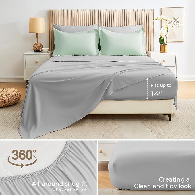 Sasttie Queen Comforter Set, 7 Pieces Bed in a Bag Queen, Complete Bedding Set - Image 4