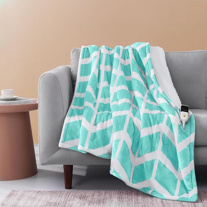 VENTIMI Electric Blanket Heated Throw, Fast Heating Blankets by VENTIMI