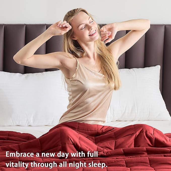 yescool Weighted Blanket for Adults Cooling Heavy Blanket for Sleeping Perfect - Image 4