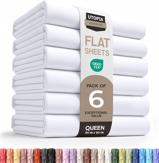 Utopia Bedding Flat Sheets by UTOPIABEDDING